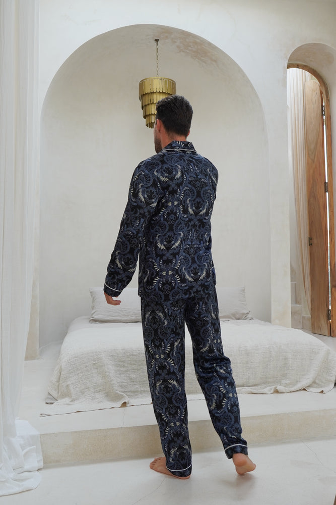 Cute Pajama Sets For Women, Turquoise Long Pyjama Set