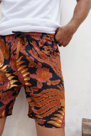 Men's Batik Cotton Shorts