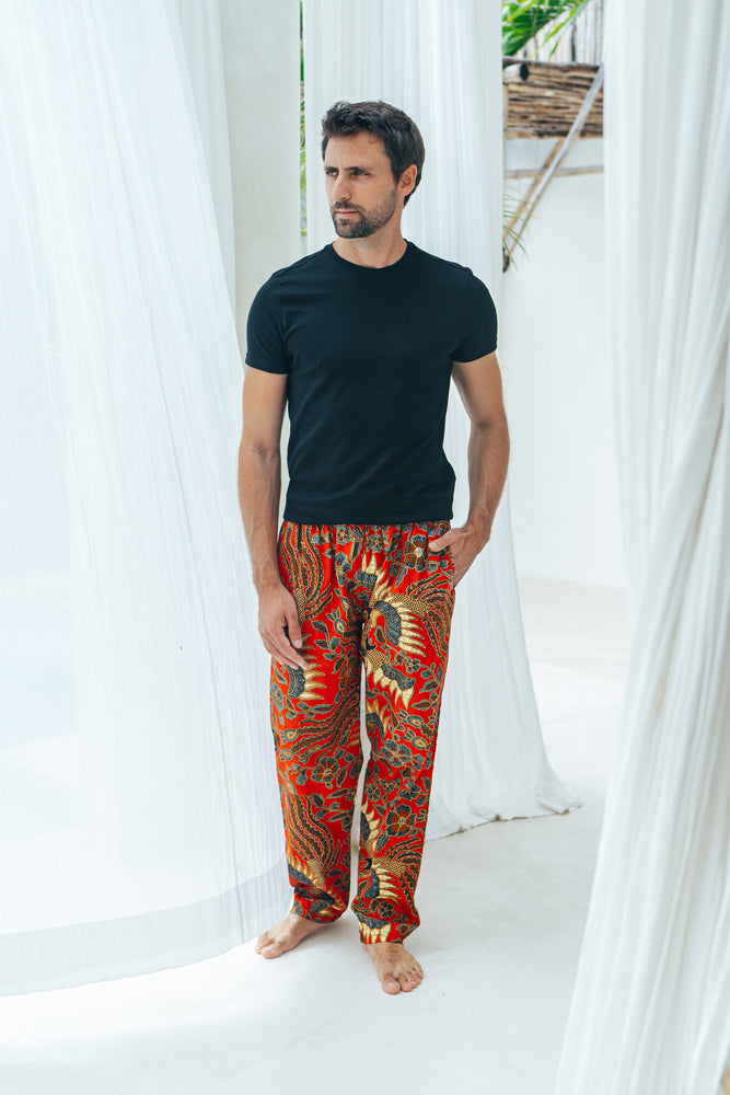 Men’s Cotton Batik Trousers in multiple colours