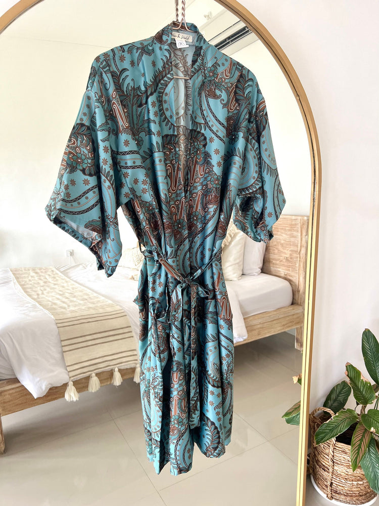 Powder Blue Kimono Robe