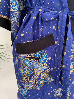 Blue Kimono Robe | Long Kimono Robe | Wear the World
